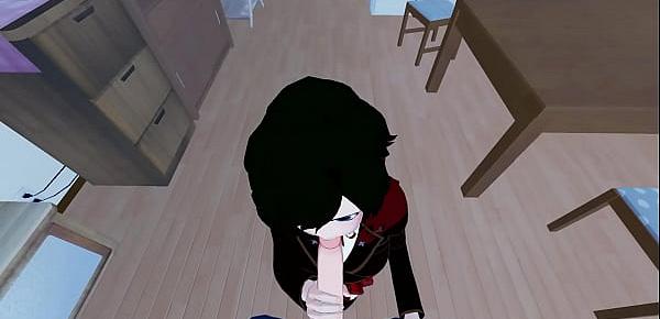  POV fucking Ruby Rose before giving her a doggystyle creampie. RWBY Hentai.